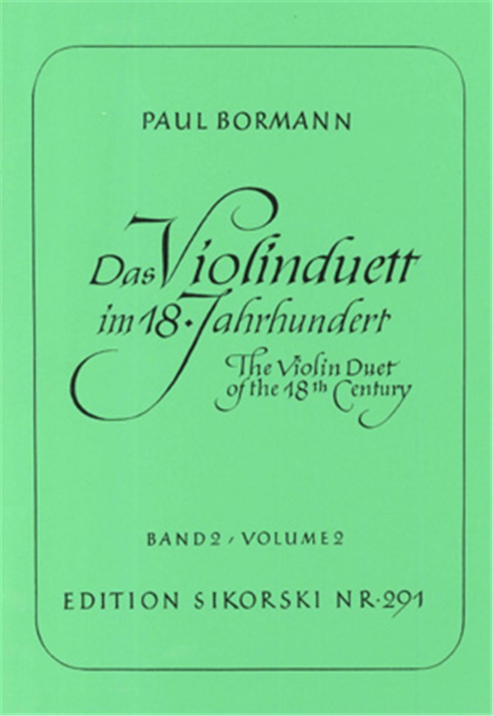 Das Violinduett im 18. Jahrhundert